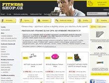 Tablet Screenshot of fitnessshop.cz